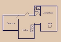 1 Bedroom / 1 Bath