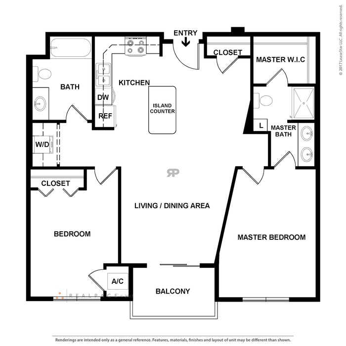 2 Bedroom / 2 Bath