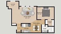 1 Bedroom with Alcove