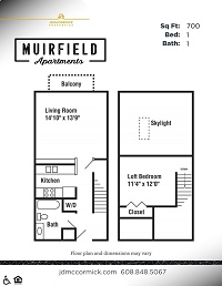 1 Bedroom / 1 Bath