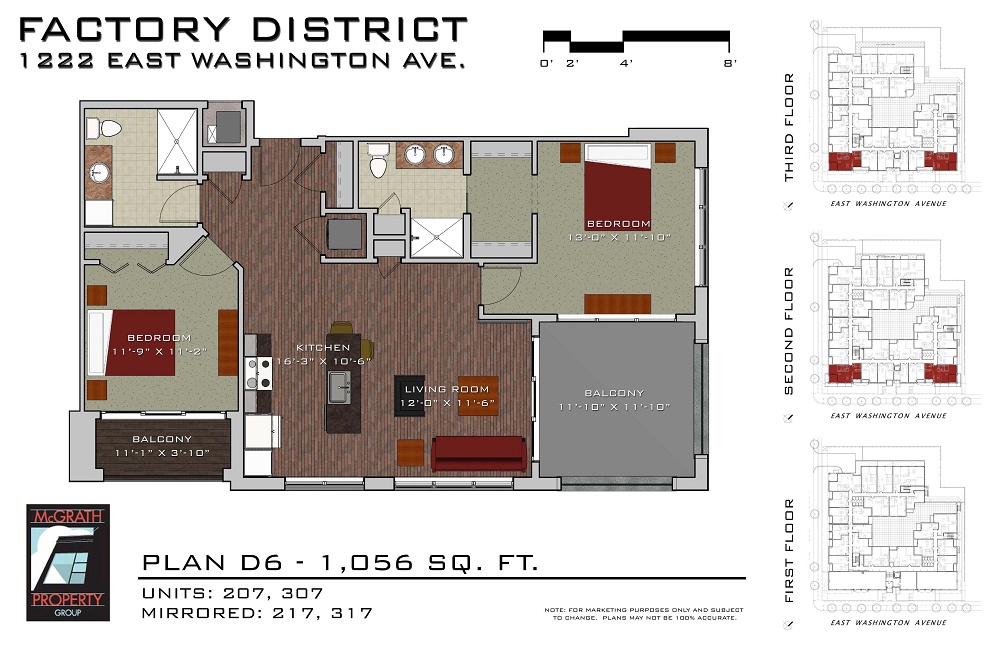 2 Bedroom / 2 Bath