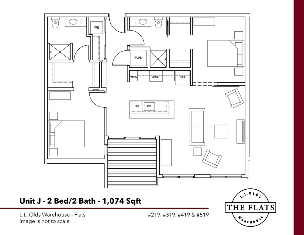 2 Bedroom / 2 Bath (Flats)