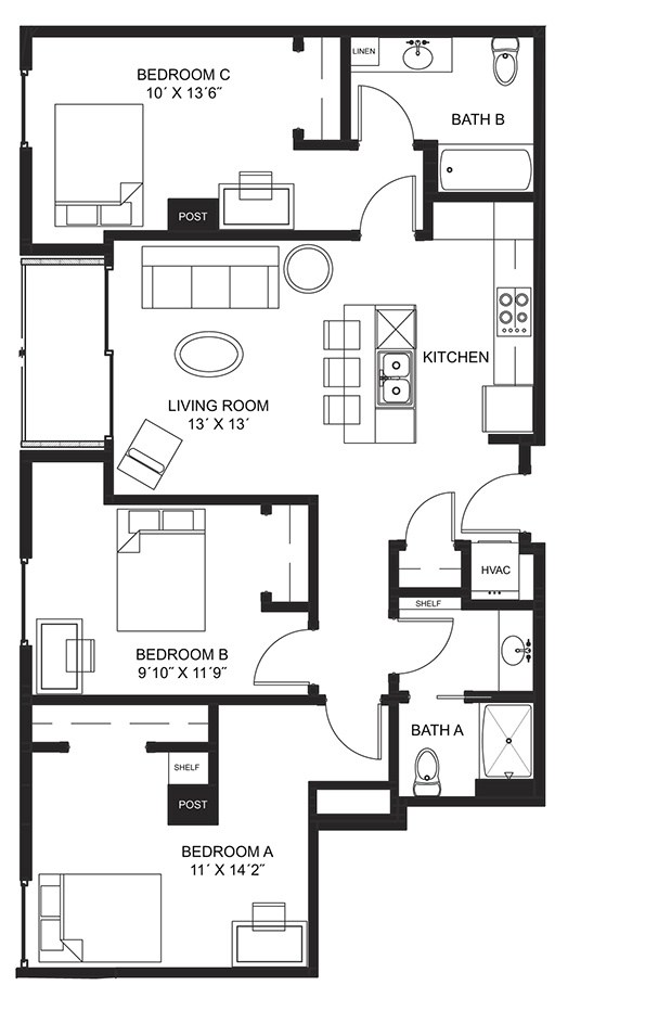 3 Bedroom