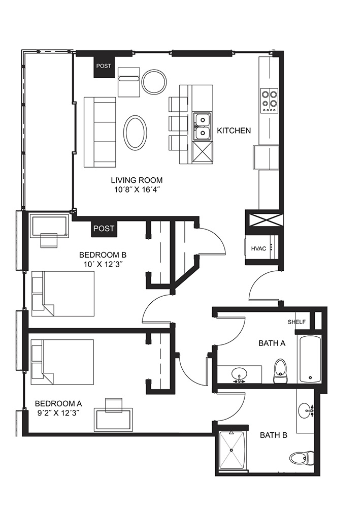 2 Bedroom