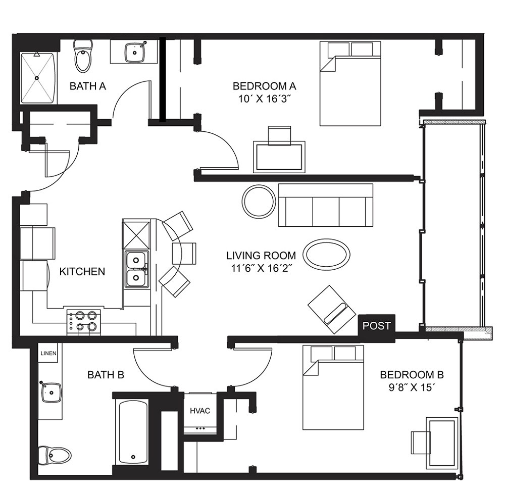2 Bedroom