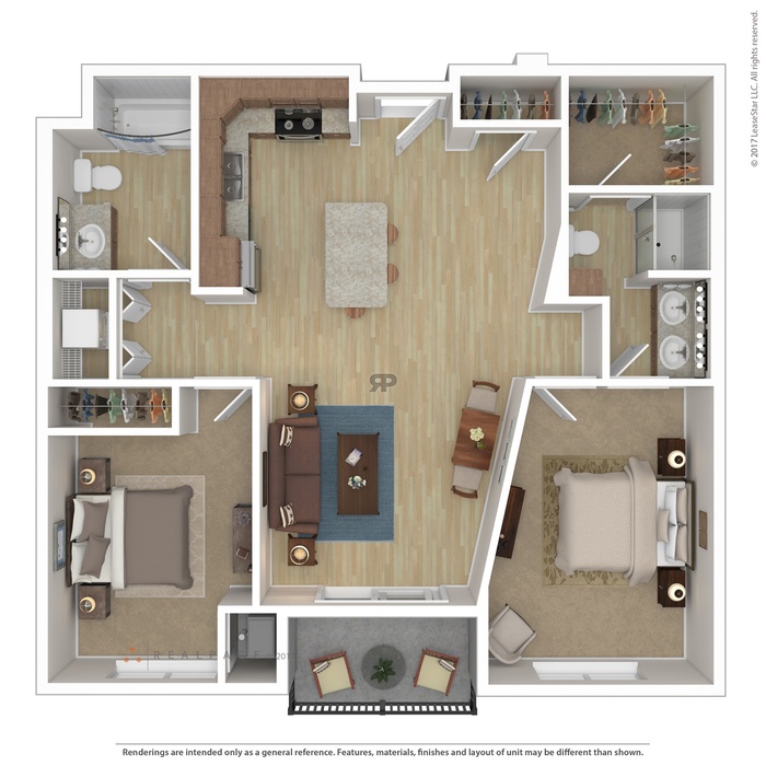 2 Bedroom / 2 Bath