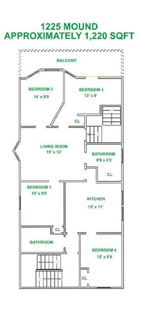 4 Bedroom / 2 Bath