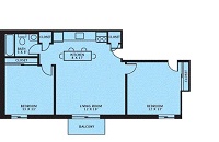 2 Bedroom / 1 Bath