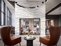 The Standard Madison - First Floor Lounge Fireplace