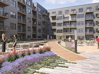 The Standard Madison - North Courtyard Walkway