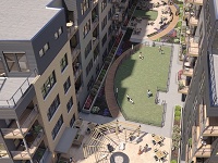 The Standard Madison - South Rooftop Courtyard - Aerial View