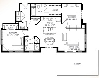 2 Bedroom / 2 Bath