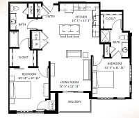 2 Bedroom / 2 Bath