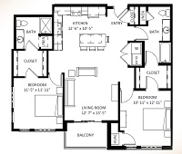 2 Bedroom / 2 Bath