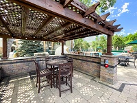 Yorktown Estates - Poolside Kitchen with Granite Bar & Grill