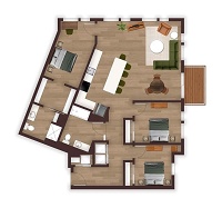 Unit 3A (ADA With Patio)