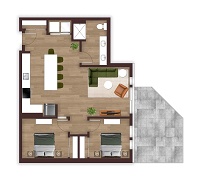 Unit 2C (XL Patio)