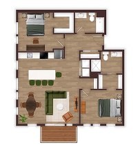 Unit 2A (With Patio)