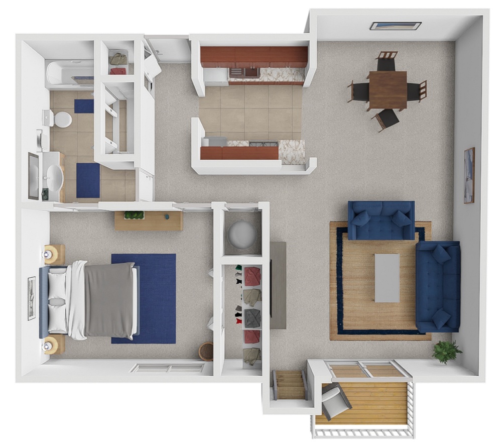 1 Bedroom / 1 Bath