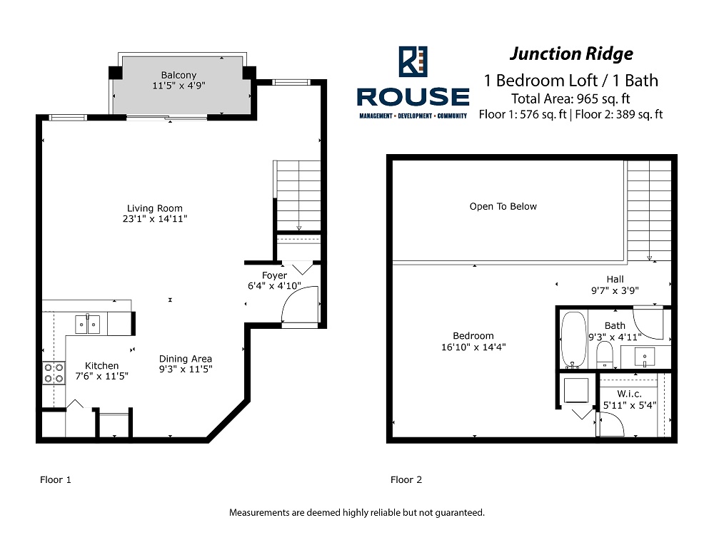 1 Bedroom Loft