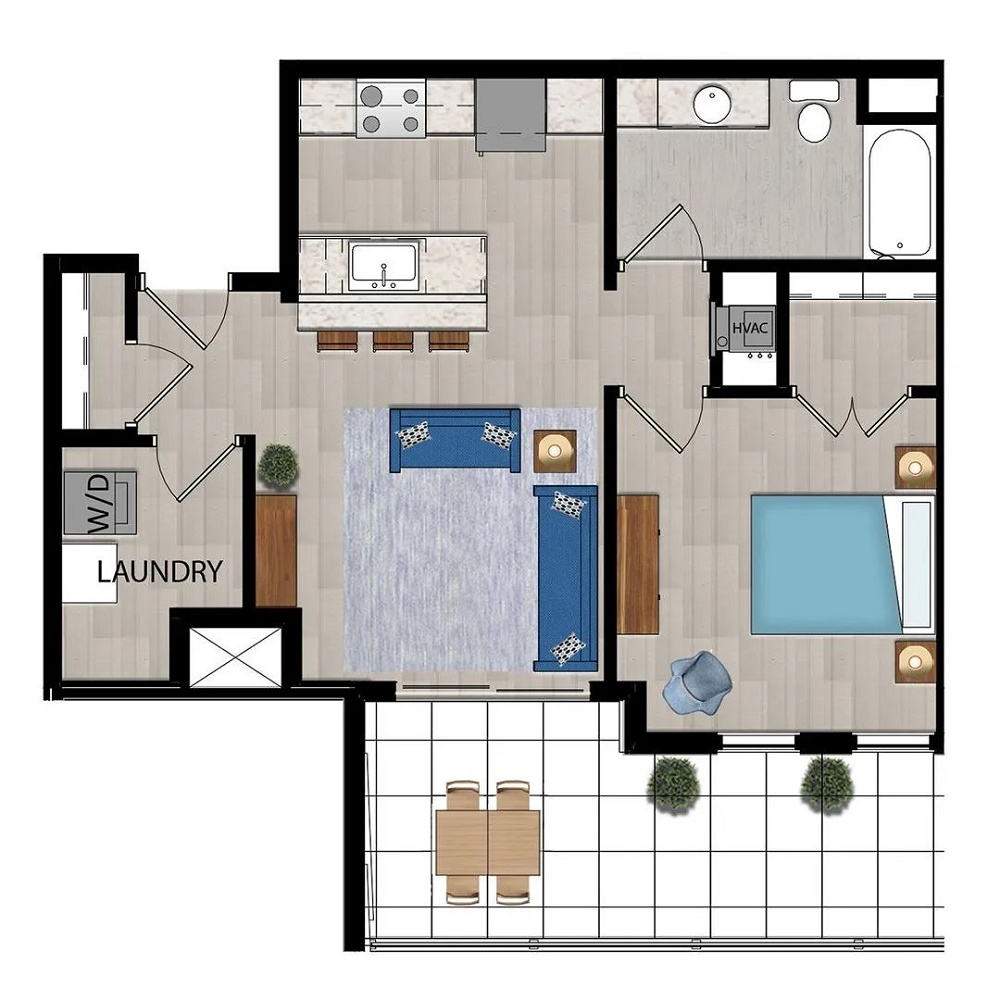 Denim (Large Patio)