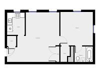 1 Bedroom / 1 Bath
