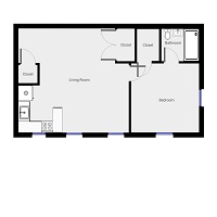 1 Bedroom / 1 Bath