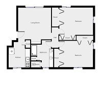 2 Bedroom/1 Bath