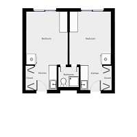 Studio/Shared Bath