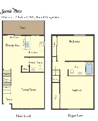 2 Bedroom / 1.5 Bath