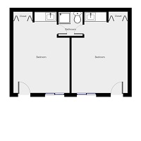 Studio/Shared Bath