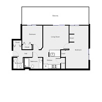 2 Bed/1.5 Bath
