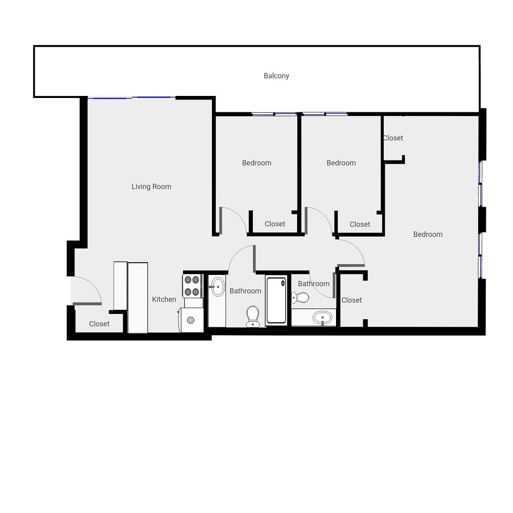 3 Bedroom/1.5 Bath