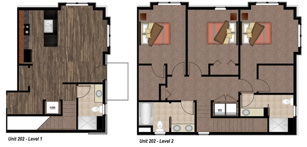 3 Bedroom / 3 Bath
