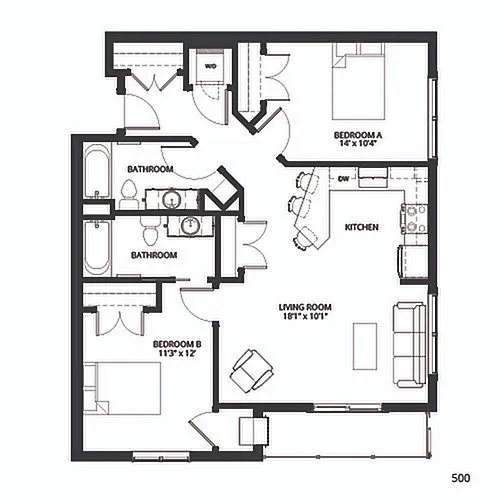 2 Bedroom