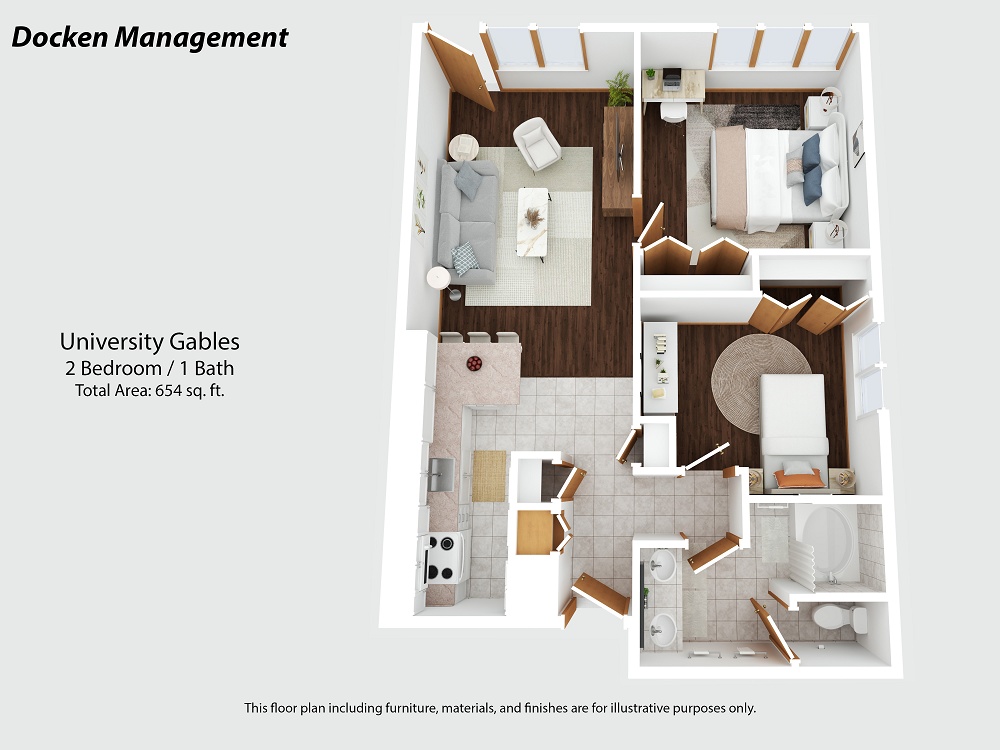 2 Bedroom / 1 Bath